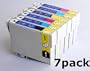 Non-OEM 7 pack (1 full set + 1 black) High-Capacity Compatible Epaon 98 #98 ink cartridges For Epson Artisan 600 700 800 Replace 99 #99 standard capacity ink. Outstanding quality-30 days money back guarantee