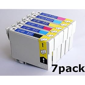Non-OEM 7 pack (1 full set + 1 black) High-Capacity Compatible Epaon 98 #98 ink cartridges For Epson Artisan 600 700 800 Replace 99 #99 standard capacity ink. Outstanding quality-30 days money back guarantee