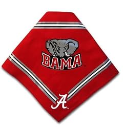 Alabama Crimson Tide Dog Bandana Size M/L