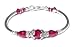 Vibrant Red Garnet January Birthstone Bangle title=