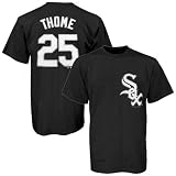 Majestic Chicago White Sox #25 Jim Thome Black Player T-shirt