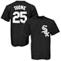 Majestic Chicago White Sox #25 Jim Thome Black Player T-shirt