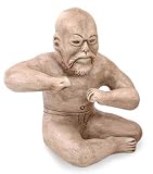 Ceramic figurine, 'Olmec Wrestler'