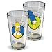 Simpsons Pint Glass Set Homer and Marge