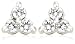 14k Rose, Yellow, or White Gold 3-Stone Diamond Stud Earrings (.24 cttw, J Color, I2 Clarity)