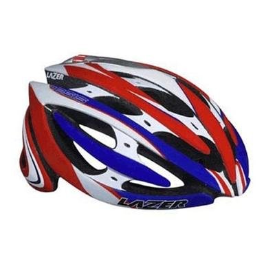 Lazer Genesis RD Race White Red Blue Cycling Helmet XXS-M 52-57cm with Multi Impact Protection