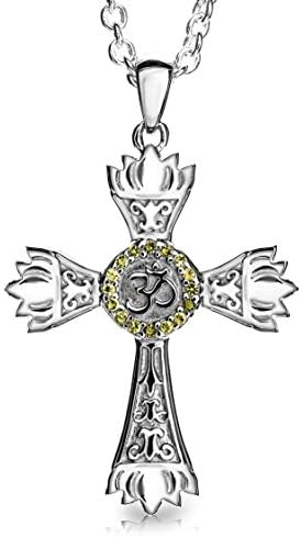 925 Sterling Silver Spiritual Cross (Yellow)