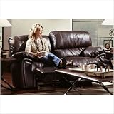 Franklin 34223 - X Brunswick Reclining Leather Loveseat with Rocker