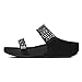 FitFlop Women's Novy Slide Sandal, black, 6 M US