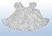 Classic Hibiscus Puff Sleeve Dress Hawaiian Aloha 2PC Cabana (Jumper) Set in Wedding White - 6 Months