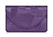 FYY Business Card Holder, Handmade Premium Leather Business Name Card Case Universal Card Holder with Magnetic Closure (Hold 30 pics of Cards) Lilac