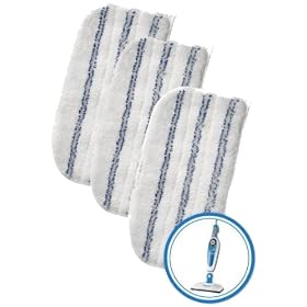 3 Pack Washable Microfibre Replacement Steam Mop Cleaner Cleaning Pad for Black & Decker FSMP20 / FSM1600 / FSM1500