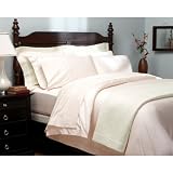 Pinzon Hemstitch 400-Thread-Count 100 Percent Egyptian Cotton Twin Duvet Set Blush
