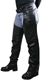 Women's  Braided Black Leather Chaps - Color : black - Size : 10