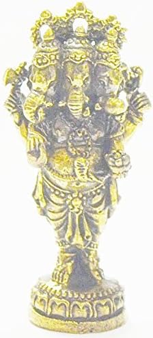 San MAGIC Thai Hindu Amulets Lord Ganesh Ganesha Elephant GOD Hindu Thai Mini Amulet Success