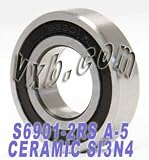 S6901-2RS Ceramic Bearing Stainless Steel Sealed Si3N4 ABEC-5 12x24x6