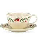 Lenox Holiday Inspirations and Illustrations Cup and Saucer Set