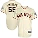 MLB Majestic Tim Lincecum San Francisco Giants Youth 2010 World Series Champions Jersey-Natural (Small)