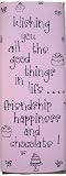 Chocolate Candy Bar - Friendship Pink Dark Chocolate