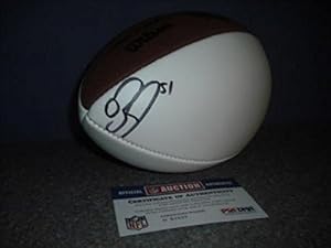 Brendon Ayanbadejo Autographed Football - Panel PSA DNA - Autographed Footballs