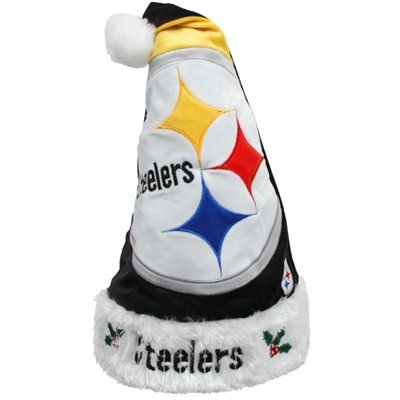 Pittsburgh Steelers 2011 Colorblock Runoff Plush Santa Hat (Quantity of 1)