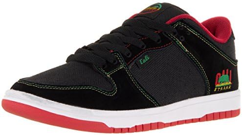 Cali Strong Hollywood Black/Rasta Skate Shoe 12 Men US