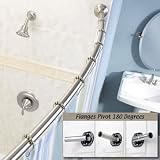 Moen CSR2160BN Curved Shower Rod, Brushed Nickel