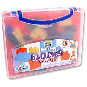 48 Assorted Building Blocks in Carry Case