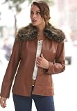 Jessica London Plus Size Fur Collar