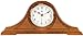 River City Clocks Radio-controlled Tambour Mantel Clock with Oak Finish - 9 Inches Tall - Model # 801-393O