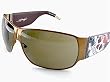 New Authentic Ed Hardy EHS012 EHS-012 Cocoa Vintage Tattoo Sunglasses 70-11-120