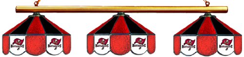 Tampa Bay Buccaneers Pool Table Light - Stained Glass Shades