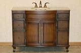 48 Bathroom Furniture Travertine Top Single Sink Vanity Cabinet 153T