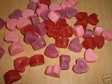 Wax Heart Embeds - Red/Pink/Purple - Bag of 50