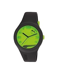 PUMA Unisex PU103001010 Form Neon Green Analog Display Quartz Black Watch