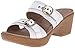 Dansko Women's Jessie White Multi Wedge Sandal