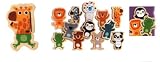 Djeco Wooden Jungle Animal MagnetsIMAGE