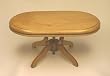 Oval Oak Dining Room Table Dollhouse Miniature