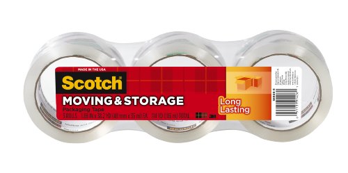 Scotch Mailing and Storage Tape, 1.88 x 38.2 yards, 3 Pack (3650S-3)