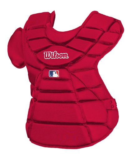 Wilson Silver Series Hinge FX 2.0 Baseball Catcher's Chest Protector (Scarlet, 18-Inch) Wilson Silver Series Hinge FX 2.0 Baseball Catcher's Chest Protector (Scarlet, 18-Inch)
