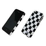EMPIRE Black and White Checkered Stealth Rubberized Design Hard Case Cover  ....