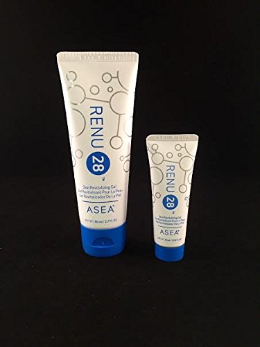 1 bottle + 1 sample bottle - Asea Renu 28 - Skin Revitalizing Gel - Anti Wrinkle Serum - Moisturizing Gel for Face - Dark Spot Corrector - Face Moisturizer