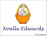 Easter Basket Gift Tag Stickers (Count 50)