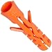 Nylon 6/6 Anchor, 1-1/2" Length, 3/4"-10 Threads, Pack Of 100