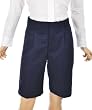 French Toast Uniforms Boys' Adjustable Waist Pleated Short (Regular and Husky Sizes)