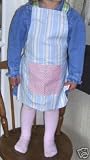 Childs Stripes Kitchen Apron in Cream