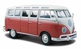 Red white Volkswagen Van Samba Van 1:24 Scale Die Cast Car