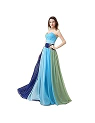 Chiffon/Satin  Beaded Applique Backless  Lace-Up Sweetheart Evening Dress/Bridesmaid Dress/Prom Dress/Wedding Party Dress  With Rhinestones and Ruffles