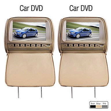 Deluxe 9 Inch Car DVD Player and Protective Screen Cover (Games, FREE Headphones, FM, 1Pair)