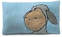 Nici 24698 - Kissen blau 43 x 25 cm plüsch Schaf grau